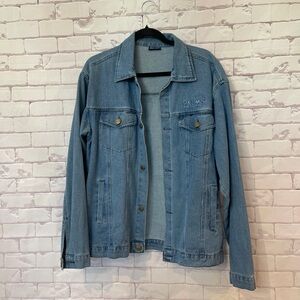 PALMS Light Wash Denim‎ Jacket | Classic Chic Everyday Layer | Sz Med | Everyday